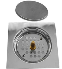 Stainless Steel Push Floor Drain Waste 6x6