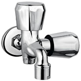 Two-Way Double Bib Tap – Brass Finish for Bathrooms & Kitchens