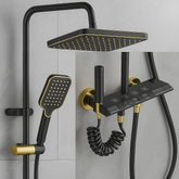 Stainless Steel 8 Pcs Shower Set – Brushed Nickel Finish