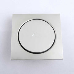 "Heavy-Duty Stainless Steel Square Shower Floor Drain – Durable Tile Insert for Efficient Water Drainage"