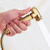 Gold Toilet Bidet Sprayer Set – Dual-Function High-Pressure Bidet Faucet