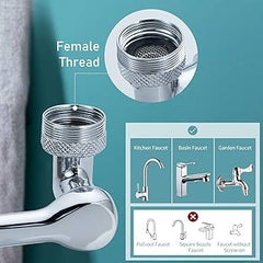 Universal Splash Filter Faucet Rotating