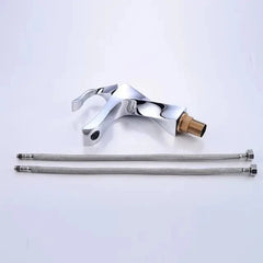 Modern Brass Spiral Bathroom Faucet — Unique Design & Durable Build