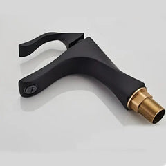 Modern Brass Spiral Bathroom Faucet — Unique Design & Durable Build