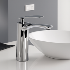 Chrome Alloy Basin Mixer Tap – Hot & Cold Water Faucet