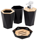 Premium Hand Soap Dispenser – Liquid Soap, Shampoo, Hand Wash, Sanitizer, Lotion Bottle – Durable Plastic with Elegant Wooden Lid – Ideal for Kitchen & Washbasin (Pack of 1)