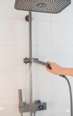 8 pc Imported Rain Shower | Hot Cold Wall Mounted Shower Set