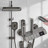 8 pc Imported Rain Shower | Hot Cold Wall Mounted Shower Set