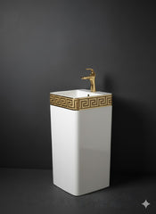 Elegant Versace Style Ceramic Washbasin | Abid Trader