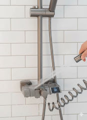 8 pc Imported Rain Shower | Hot Cold Wall Mounted Shower Set
