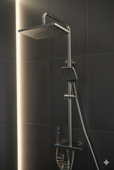 LED Display Imported Shower Set | 304 Steel Dual Handle Set