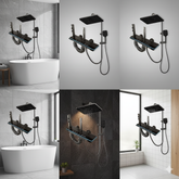 Soft Grey Gun Rain Shower | Pressurized Hydropower Faucet