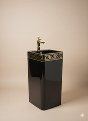 Elegant Versace Style Ceramic Washbasin | Abid Trader