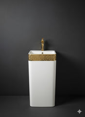 Elegant Versace Style Ceramic Washbasin | Abid Trader
