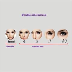 Dual-Sided 360° Mirror – Magnifying Makeup Perfection