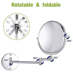 Dual-Sided 360° Mirror – Magnifying Makeup Perfection