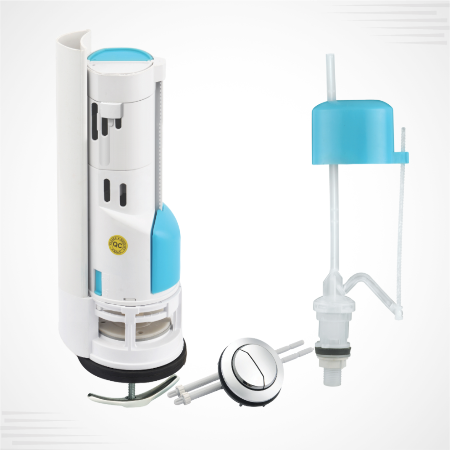 Commode Fitting Double Push for One-Piece Toilet – Efficient Dual Flush Mechanism