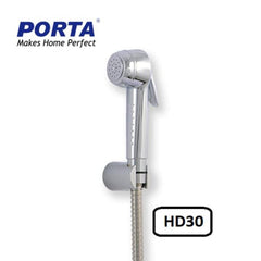 PORTA Toilet Shower | Chrome Muslim Shower Set for Hygienic Cleaning