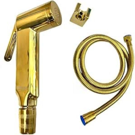 SIENA SHATTAF with Holder & Flexible Pipe – Premium Gold Bidet Sprayer