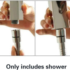High-Pressure Square Shower Head – Universal Handheld Shower