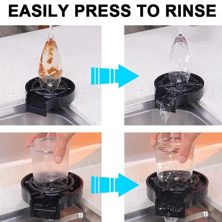 Automatic Tap Glass Rinser for Kitchen Sinks, Cup Washer, Glass Flusher, Cup Washer, Coffee Cup Washer