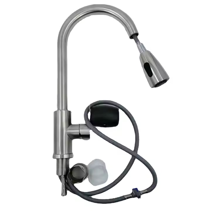 Black Pull-Out Kitchen Faucet – 304 Steel | Abid Traders