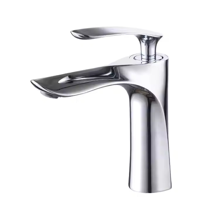 Chrome Alloy Basin Mixer Tap – Hot & Cold Water Faucet