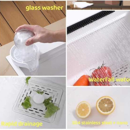 Modern Stainless Steel Waterfall Kitchen Sink – Factory Direct Sale