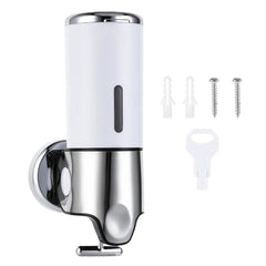 Bathroom Soap Dispenser Press Hand Sanitizer Holder – Wall-Mount Liquid Dispenser for Soap, Shampoo, and More