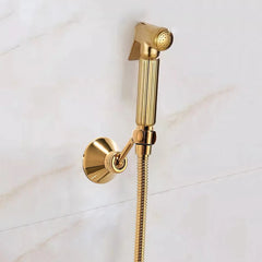 Gold Toilet Bidet Sprayer Set – Dual-Function High-Pressure Bidet Faucet