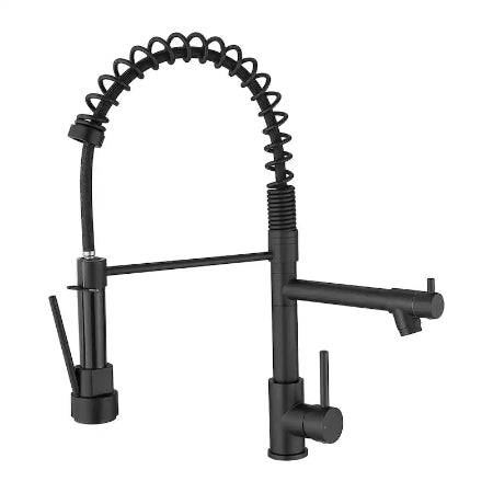 Pull Down Stainless Steel Kitchen Faucet – Matte Black | Modern & Durable