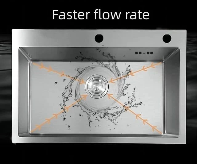 Stainless Steel Kitchen Sink Bowl | HM60×45cm | Durable & Elegant