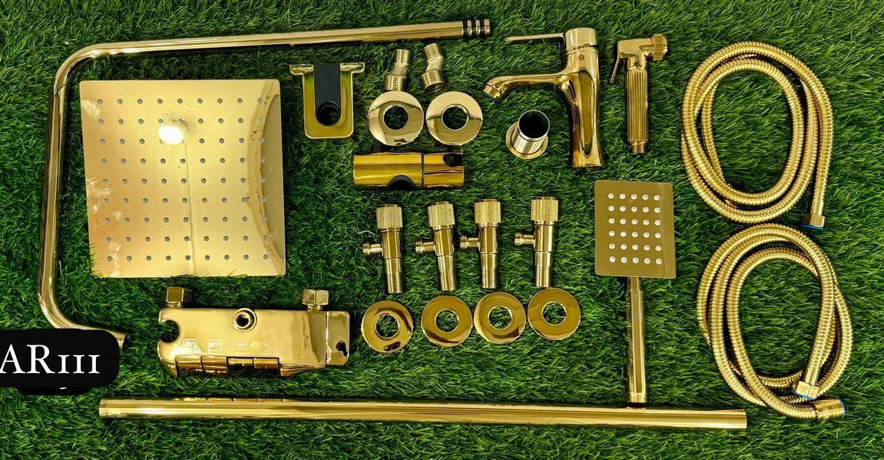 8 Pcs Bathroom Shower Set – Modern Design & Easy to Install