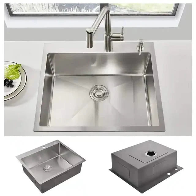 Stainless Steel Kitchen Sink Bowl | HM50×40cm | Compact & Durable