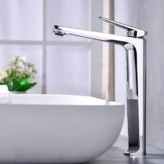 12-Inch Brass Vanity Bowl Mixer Tap – Hot & Cold, 3 Colors (Gold, Matte Black, Chrome)