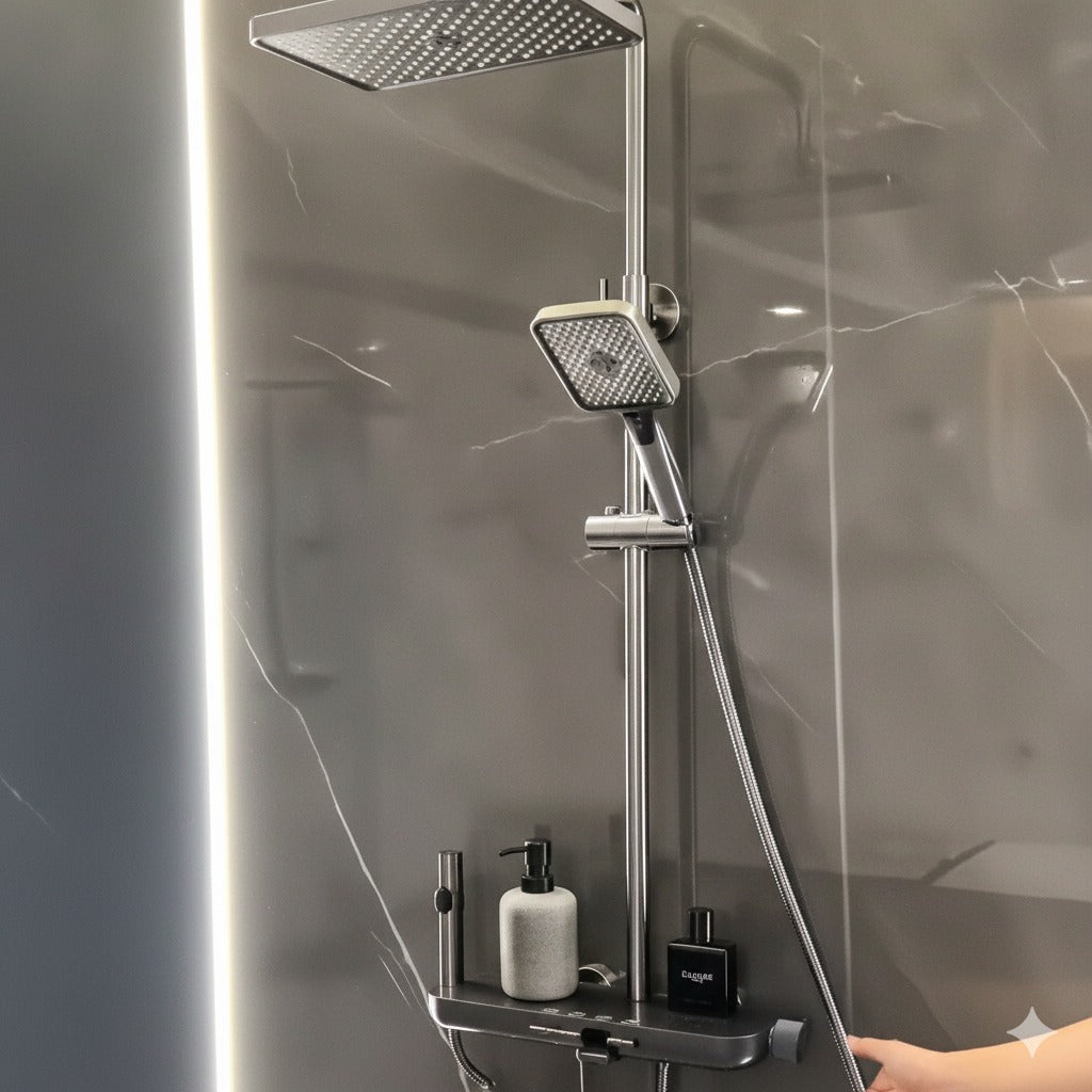 Hydro Power LED Shower Set – Modern Luxury | Abid Trader