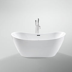 Freestanding Oval Soaking Bathtub – Solid Surface Tub
