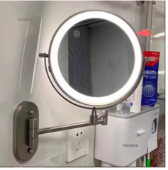 LED Cosmetic Mirror – Illuminated Makeup &amp; Skincare Mirror with Adjustable