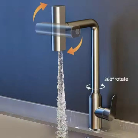 360° Rotating Modern Kitchen Sink Mixer Tap | Kitchen Faucet with 4 Water Modes