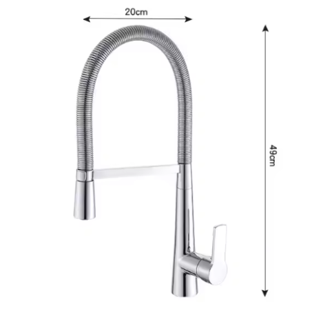 Fast Delivery Single Hole Pull-Down Kitchen Faucet – Brass | Affordable & Stylish
