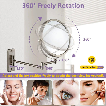 Dual Side Magnifying 360° Mirror – Get the Perfect View Every Time!