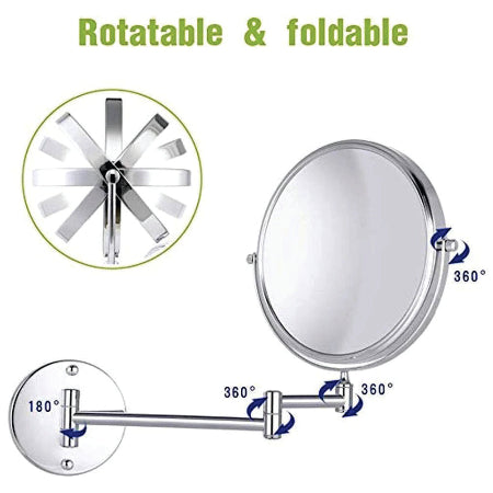 Dual Side Magnifying 360° Mirror – Get the Perfect View Every Time!